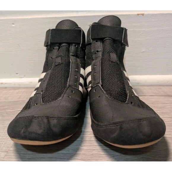 Adidas HVC 2 Wrestling Shoes Men’s Size 9 MMA Boxing Gum Soles AQ3325 NO LACES - Picture 2 of 7